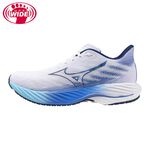 MIZUNO WAVE RIDER 28 男慢跑鞋 超寬楦 運動鞋 白藍 J1GC240401 【樂買網】, , large
