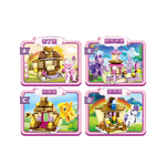  [Brick Republic]MG 1536 Sweet Candy House – Set of 4 (Educational Building Blocks), , large