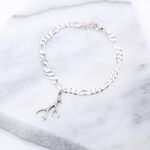 【Angel & Me】一鹿有你 鹿角 s925純銀手鍊 腳鍊 情人節禮物, , large