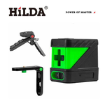 【HILDA】希爾達電動工具 十字線綠光 小型便攜式水平儀 強光細線 迷你雷射水平儀, , large