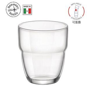 Bormioli Rocco 義大利可疊式玻璃杯 305ml Mdulo系列 玻璃杯 水杯 飲料杯