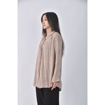 (XL) natural beauty basic質感素面杏色長袖上衣二手衣, , large