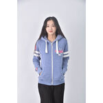 (S) 【又又私服】superdry運動棉質美式圖案藍色外套二手衣, , large