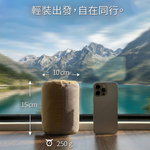 Litume E650 天鵝絨旅行毛毯 奶茶色, , large