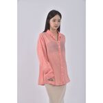 (2XL) opening韓牌落肩寬鬆粉色襯衫上衣二手衣, , large