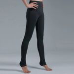 YOGA FLOW Lala Pants - 長版修身踩腳褲 - 深灰紋 Dark Crey, , large