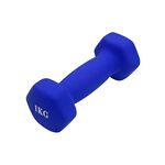 1KG Hex Neoprene Dumbbell, , large