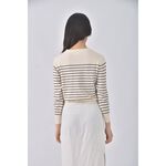(M) lovable韓牌質感圓領杏色長袖上衣二手衣, , large