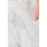 (S) 禮服露肩白色洋裝二手衣, , large