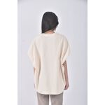 (S) merry j韓牌質感杏色短袖上衣二手衣, , large