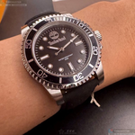 [星晴錶業]新品牌手錶,40mm,TL57200黑色錶面黑錶殼深黑色真皮皮革錶帶款, , large