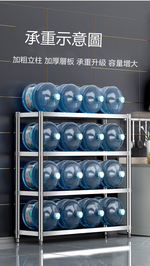 【誠宜居家】60x40x120公分【 特厚款鋼板加粗加厚80%】(四層不鏽鋼置物架)-加強底部橫梁 收納架 不鏽鋼置物架 不銹鋼置物架 廚房不銹鋼置物架 置物架 家電架 廚房架 架子, , large