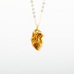 【Angel & Me】Heart s925 sterling silver 24k gold plated necklace gift, , large