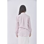 (S) uniqlo質感棉質純棉白色襯衫上衣二手衣, , large