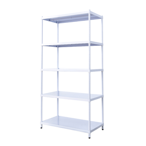 【Y HOUSE】90x45x180cm 5-layer hole-free iron plate storage rack rack iron rack - paint white