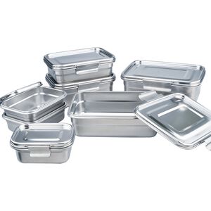 CLARE 可蕾爾 白金鋼316不鏽鋼保鮮盒組七件組密封保鮮盒便當盒-Leidea樂德兒,  CLARE 可蕾爾 白金鋼316不鏽鋼保鮮盒組七件組密封保鮮盒便當盒-Leidea樂德兒