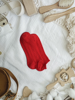 【RUNWAY】《RUNWAY SOCKS》Japanese/Korean Style Candy Socks &ndash; 22 Colors, Double Cylinder No-Show Socks &ndash; Bright Red Limited Quantity &ndash; While Supplies Last, , large