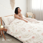 BUHO 天然嚴選純棉雙人三件式床包組-(多款任選), , large