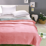 🛏️蓋上秒入眠！大豆蛋白＋涼感絲＝夏夜救星【Carolan 素面涼感大豆纖維涼被】夏日首選，輕柔透氣×涼感升級！孔雀藍, , large