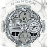 CASIO 卡西歐 G-SHOCK 海波粼粼 蒸鍍光澤雙顯手錶 GMA-S140VA-7A, , large