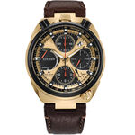 CITIZEN 星辰 Tsuno Chrono 50週年 牛頭錶 光動能計時手錶 AV0072-01X, , large