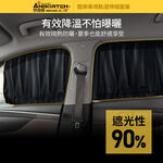【安伯特】1組2入-酷樂車用軌道伸縮窗簾-通用型 (車用窗簾 遮陽簾 汽車窗簾), , large