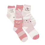 [Kaimei Cotton] MIT made in Taiwan pure cotton comfortable style big children's socks pink love style 18-22cm-8 pairs, , large