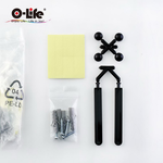 【O-Life】Magnetic wall-mounted storage F style red, , large