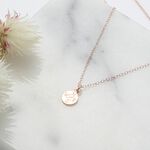 【Angel & Me】Good Luck Compass s925 sterling silver 18k Rose Gold plated necklace, , large