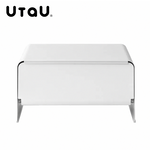 【UtaU】日本設計抽屜式時尚收納櫃大款(磁吸收納/烤麵包機收納/電器收納/抽屜式設計) 雪峰白, , large