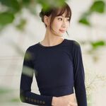 YOGA FLOW Ballet Tied Shirt - 綁帶蝴蝶結罩衫 - 銀河藍 Old Navy, , large