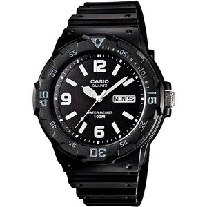 CASIO 卡西歐 DIVER LOOK 潛水運動風手錶-黑/47.9mm MRW-200H-1B2V