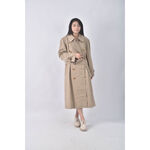 (L) burberry排扣大衣棕色外套二手衣, , large
