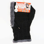 0360樂企鵝刷毛保暖圍脖帽套-混色, , large