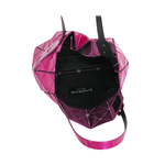 ISSEY MIYAKE BAO BAO CARAT 4X4 亮面手提小方盒/桃粉色, , large