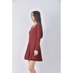 (S) 【又又私服】pazzo素色紅色洋裝二手衣, , large