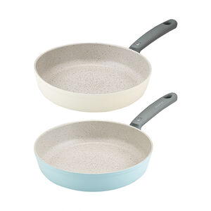Colored pottery frying pan 28cm