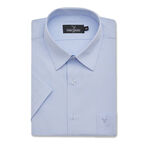 范倫提諾涼感吸排短袖襯衫3011藍, , large