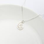 【Angel & Me】Shell Golden ratio s925 sterling silver necklace Birthday gift, , large