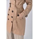 (S) burberry質感排釦風衣棕色外套二手衣, , large