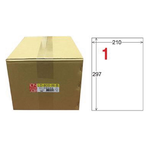 【龍德】LONGDER 三用電腦標籤 A4 1格 210x297mm 白色 1000/箱 LD-800-W-B(適用雷射、噴墨、影印), , large
