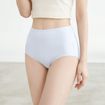 【Clany 可蘭霓】純棉長效抗菌中腰內褲 (M-2XL)｜加大尺碼 透氣包臀 2237-51 雲朵藍, , large