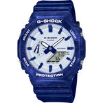 CASIO 卡西歐 G-SHOCK 青花瓷系列 八角 雙顯手錶 GA-2100BWP-2A, , large