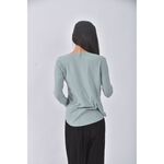(S) beyond yoga圓領綠色長袖上衣二手衣, , large