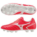 MIZUNO MONARCIDA NEO II 兒童足球釘鞋 紅白 釘鞋 P1GB232564 23FWO 【樂買網】, , large