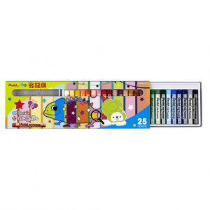 【 Pentel 飛龍 】粉蠟筆 25色/盒 PHN9-25