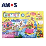  韓國AMOS 19+1色22ML主題玻璃彩繪膠 兒童玻璃彩繪 兒童玩具 繪畫玩具 (台灣總代理公司貨), , large