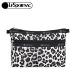 |快速出貨|Lesportsac Cosmetic Clutch 雙層拉鍊收納化妝包 送禮-柔影豹紋, , large