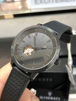 [星晴錶業]MASERATI手錶,44mm, 46mm,R8821134001黑雙面機械鏤空錶面黑錶殼深黑色真皮皮革錶帶款, , large