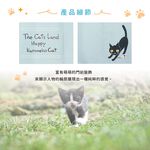 日本製【コスモ】長門簾《可愛貓》湖水藍, , large